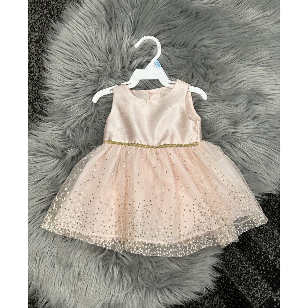 GEORGE Girls Blush Infant Sparkle Gown Size 3/6month
